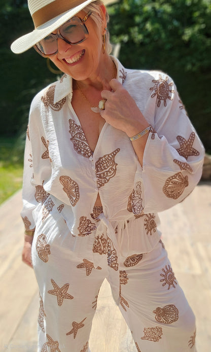 Pantalon Coquillages