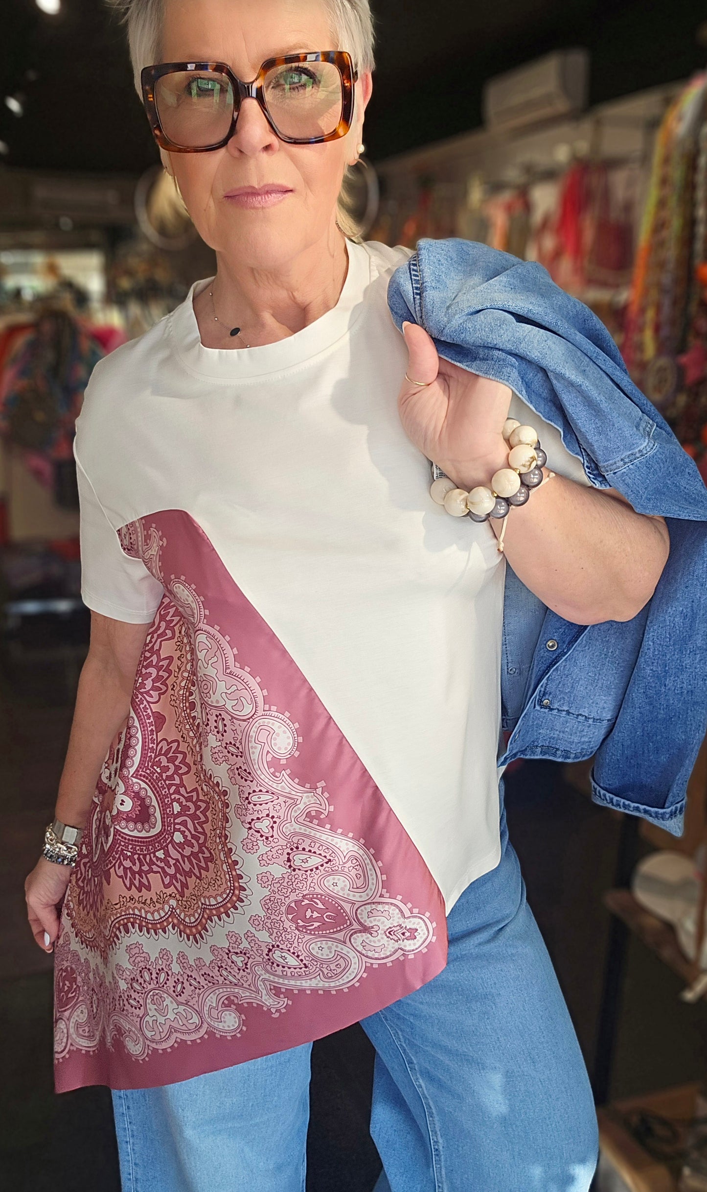 T-shirt Foulard