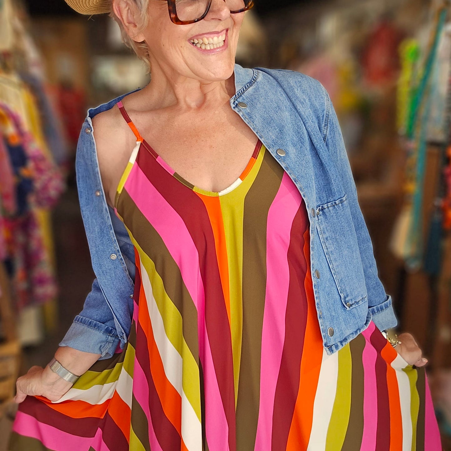 Robe rayée