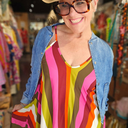 Robe rayée