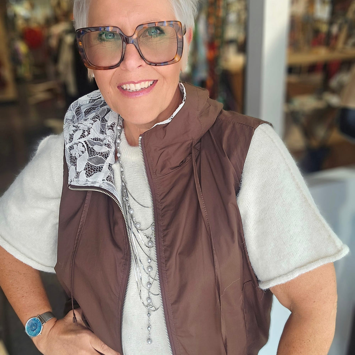 Blouson dentelle