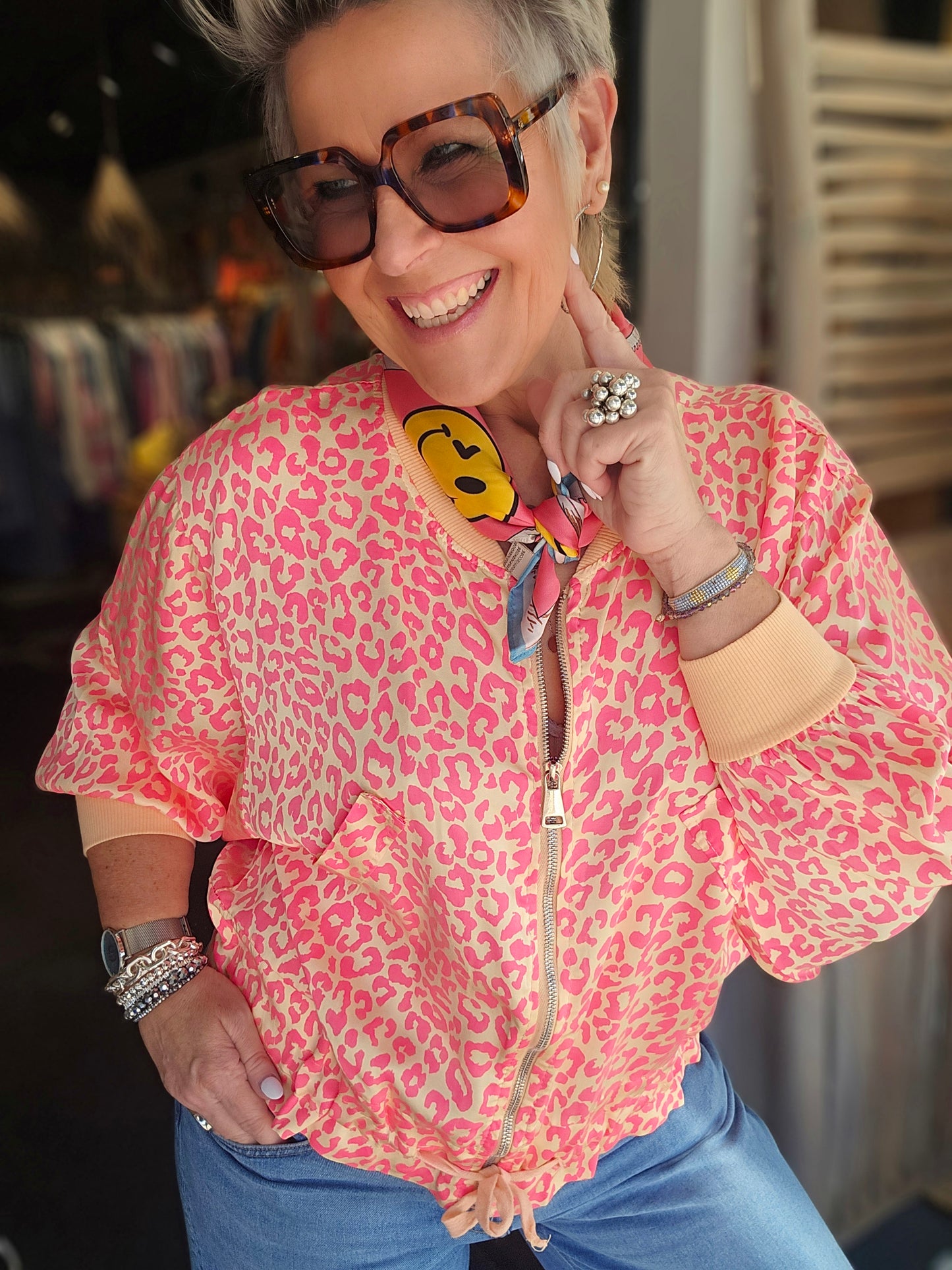 Veste Léo Rose