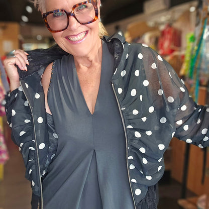Blouson pois