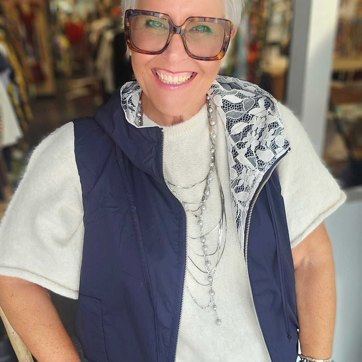Blouson dentelle